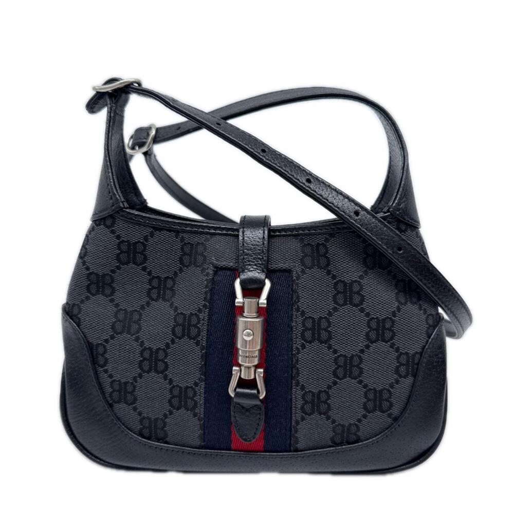 BALENCIAGA Canvas Leather GUCCI Collaboration The Hacker Project Jackie 68013...